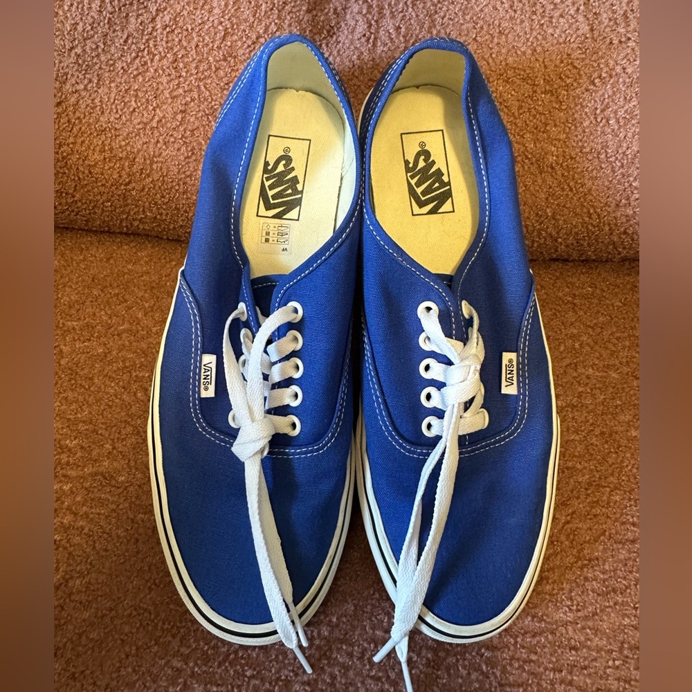 Vans Men's Royal Blue Canvas Sneakers